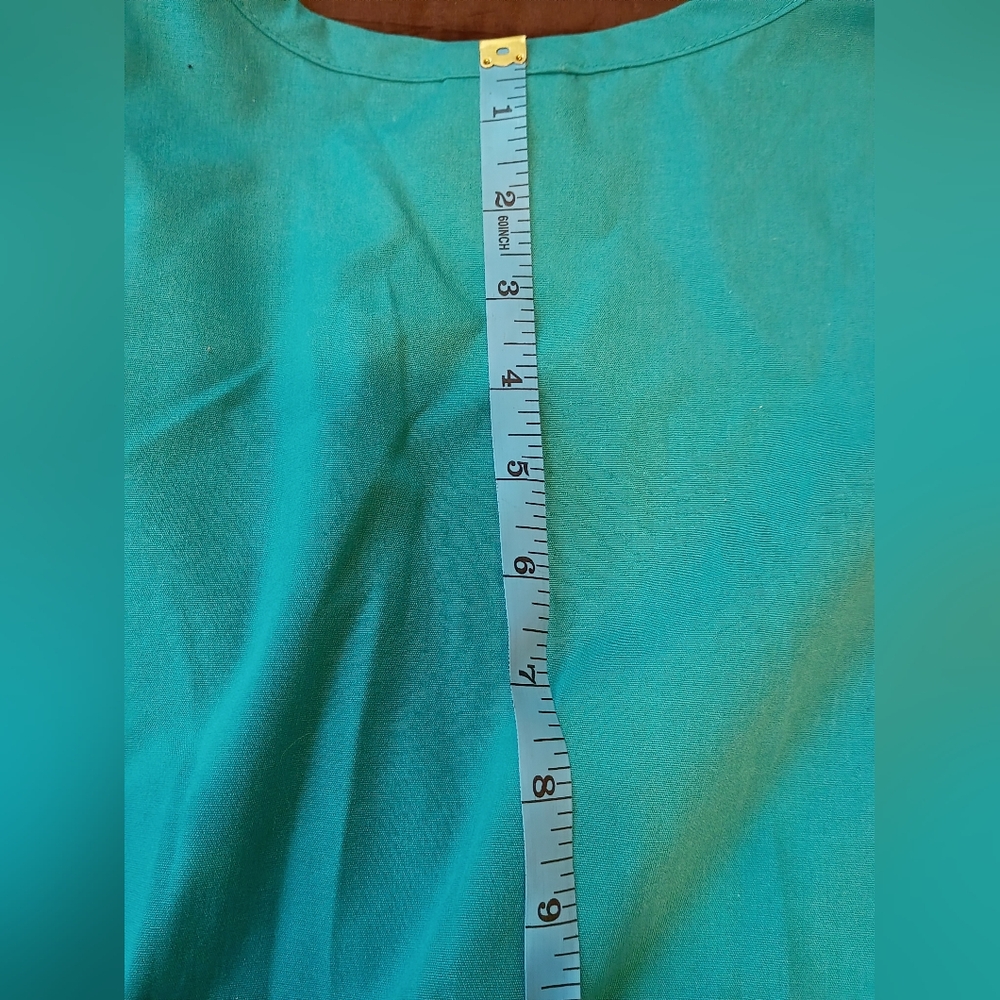 Barco Teal Scrub Jacket Women XL Snap Front Warm Up Medical Uniform Top - Picture 9 of 10